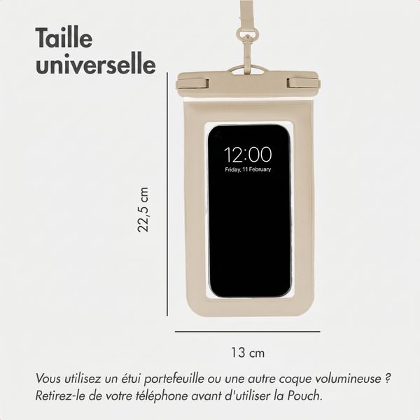 imoshion Floating Waterproof Pouch - Coque de téléphone universelle étanche - Beige