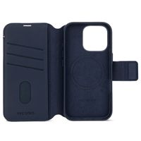 Decoded Portefeuille détachable 2 en 1 en cuir MagSafe iPhone 16 Pro - Navy