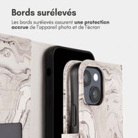 imoshion Étui de télephone portefeuille Design Apple iPhone 14 - Sandy Marble