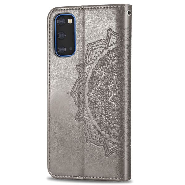 Etui de téléphone portefeuille Mandala Samsung Galaxy S20