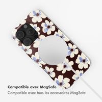 Selencia Coque arrière Vivid avec MagSafe Apple iPhone 16 Pro - Choco Flower Pop