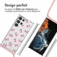 imoshion Coque Design avec cordon Samsung Galaxy S22 Ultra - Crab Watercolor