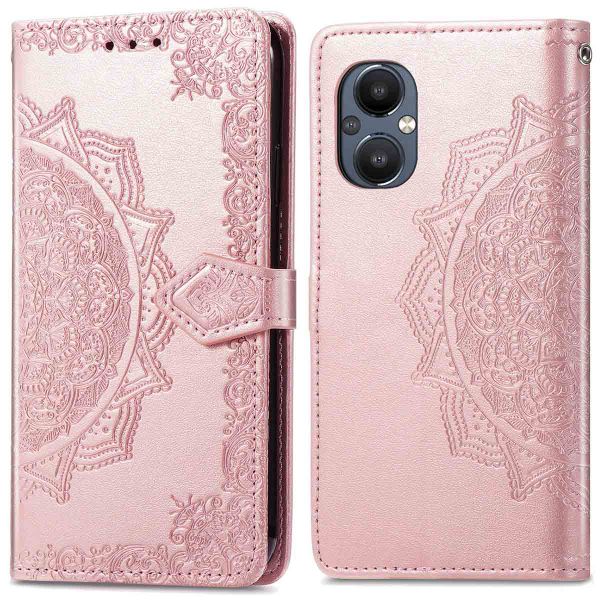 imoshion Etui de télephone Mandala Oppo Reno8 Lite - Rose Doré