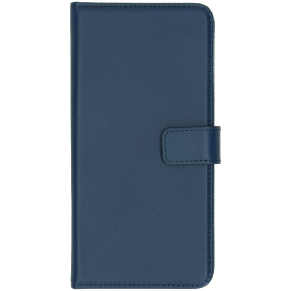 Selencia Étui portefeuille en cuir véritable Samsung Galaxy A51 - Bleu