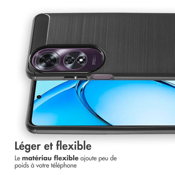 imoshion Coque Brushed Oppo A60 4G - Noir