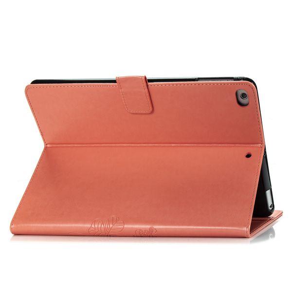 Coque Fleurs de Trèfle iPad 6 (2018) 9.7 pouces / iPad 5 (2017) 9.7 pouces - Orange