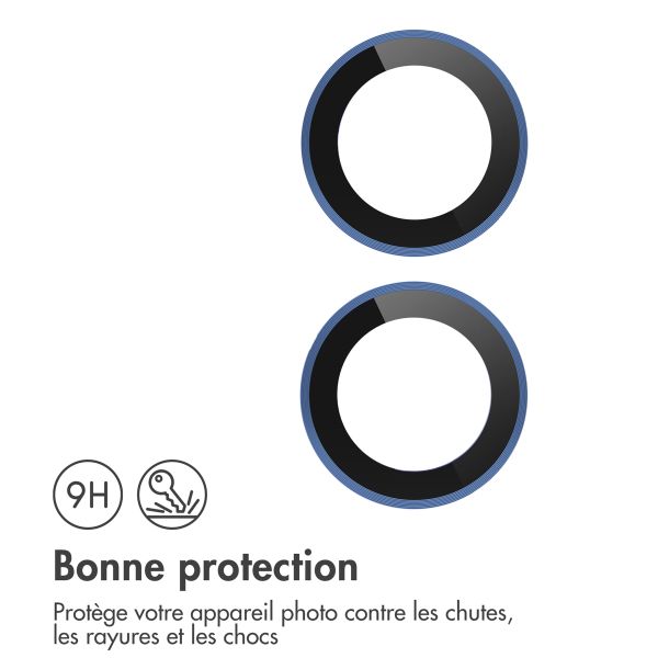 imoshion Lot de 2 protections d'objectif de caméra Apple iPhone 16 / 16 Plus - Ultramarine