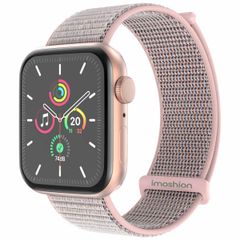 imoshion Bracelet en nylon Apple Watch Series 1 t/m 11 / SE / Ultra (44/45/46/49 mm) - Sand Pink