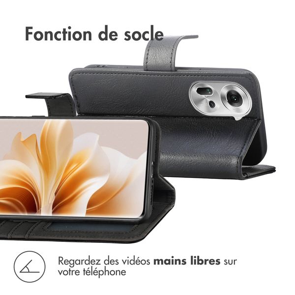 imoshion Étui de téléphone portefeuille Oppo Reno 11 F - Noir