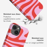 Selencia Coque arrière Vivid avec MagSafe Apple iPhone 14 - Dream Swirl Pink