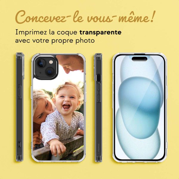Concevez votre MagSafe Clear Case Apple iPhone 15 - Transparent