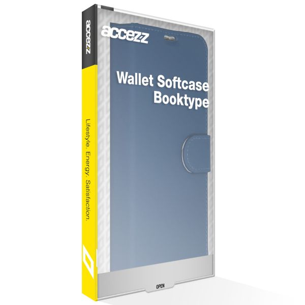 Accezz Étui de téléphone portefeuille Wallet Apple iPhone 13 Pro - Bleu foncé
