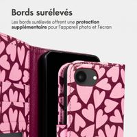imoshion Étui de télephone portefeuille Design Apple iPhone 17e / 16e - Hearty Blush