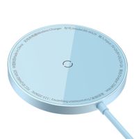 Baseus Simple Mini3 chargeur sans fil - Compatible avec MagSafe et Qi2 - 15 Watt - Bleu