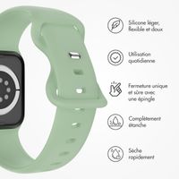 imoshion Bracelet en silicone⁺ Apple Watch Series 1 á 10 / SE / Ultra (2) (44/45/46/49 mm) - Pistache - Taille M/L