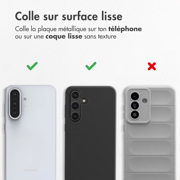 imoshion Plaque métallique pour support magnétique - Gris