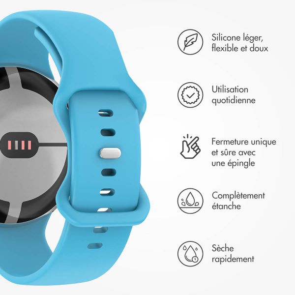 imoshion Bracelet en silicone⁺ Google Pixel Watch 3 / 4 (45 mm) - Taille L - Bleu