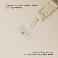 Selencia Cordon de téléphone avec petit sac - Beige