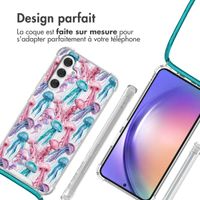 imoshion Coque Design avec cordon Samsung Galaxy A54 (5G) - Jellyfish Watercolor