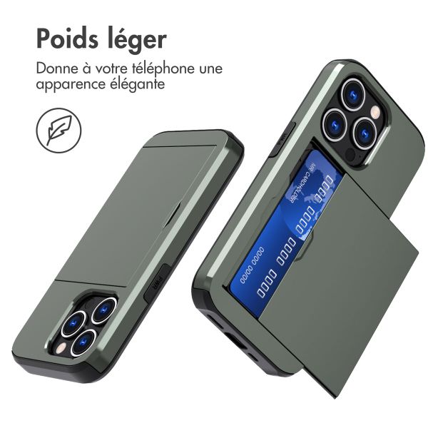 imoshion Coque arrière avec porte-cartes Apple iPhone 15 Pro - Vert foncé
