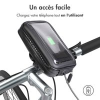 imoshion Support de téléphone pour vélo - Universel - Avec housse - Noir