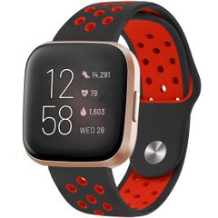 imoshion Bracelet sportif en silicone Fitbit Versa 2 / Versa Lite - Noir / Rouge