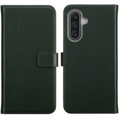 Selencia Étui portefeuille en cuir véritable Samsung Galaxy A17 - Vert