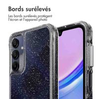 imoshion Coque arrière transparente Pailletée Samsung Galaxy A15 (5G/4G) - Argent