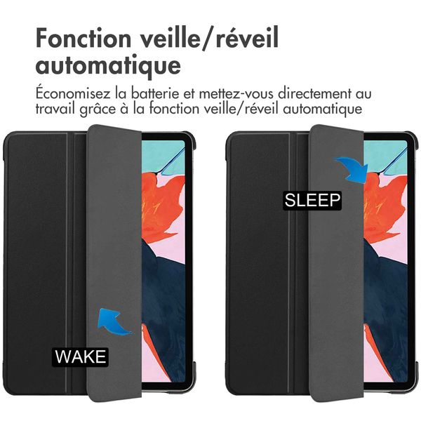 imoshion Coque tablette Trifold Apple iPad Air 11 pouces (2025) M3 / (2024) M2 / Air 5 (2022) / Air 4 (2020) - Noir