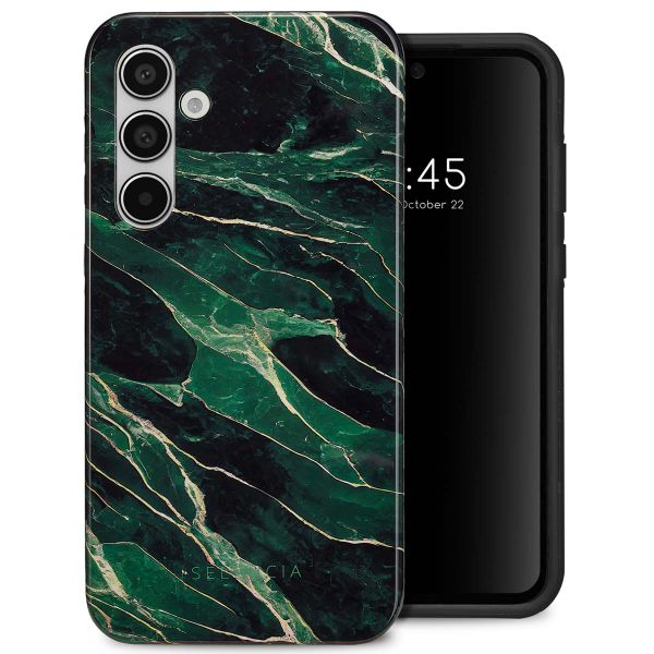 Selencia Coque arrière Vivid Tough Samsung Galaxy A55 - Chic Marble Quartz