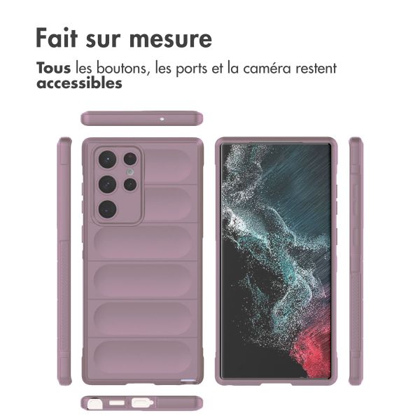 imoshion Coque arrière EasyGrip Samsung Galaxy S22 Ultra - Violet