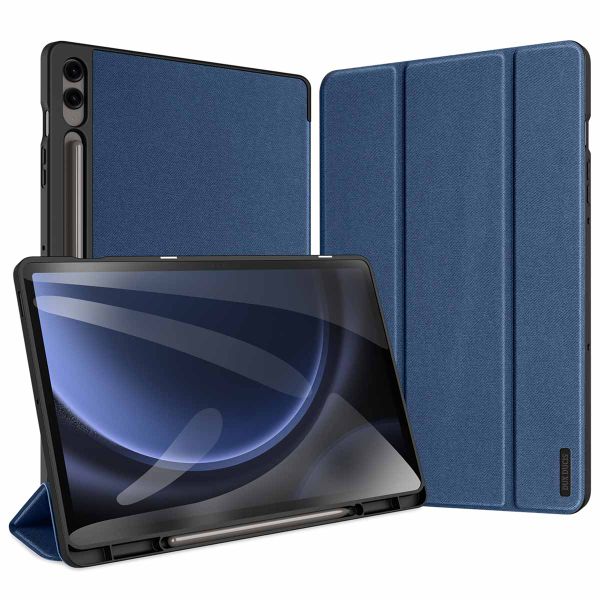 Dux Ducis Coque tablette Domo pour Samsung Galaxy Tab S9 FE Plus - Bleu foncé