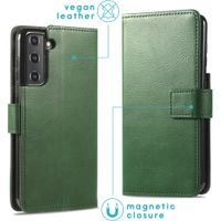 imoshion Étui de télephone portefeuille de luxe Samsung Galaxy S21 - Vert