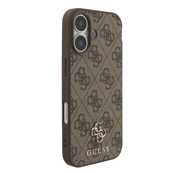 Guess Coque 4G Metal Logo MagSafe Apple iPhone 17 - Marron