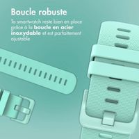 imoshion Bracelet sport en silicone avec boucle - Connexion universelle 22 mm - Vert menthe