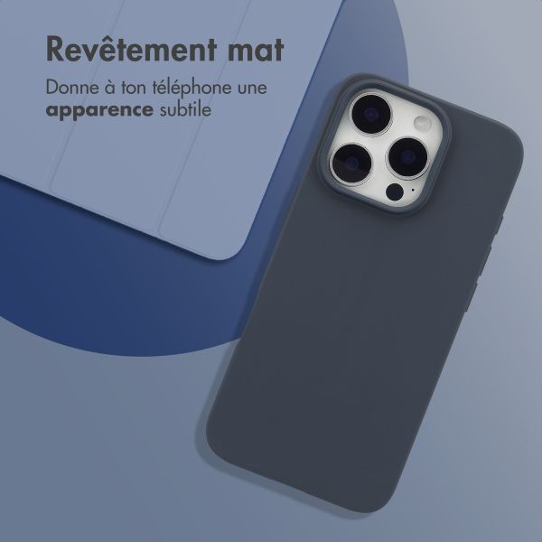 imoshion Coque Couleur Apple iPhone 16 Pro - Bleu foncé
