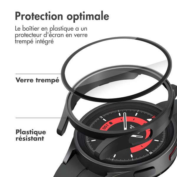 imoshion Coque rigide à couverture complète Samsung Galaxy Watch 4 - 40 mm - Noir