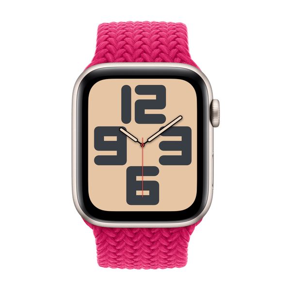 Apple Bracelet Solo tressé Apple Watch Series 1 - 9 / SE (38/40/41 mm) | Series 10 / 11 (42 mm) - Taille 7 - Raspberry