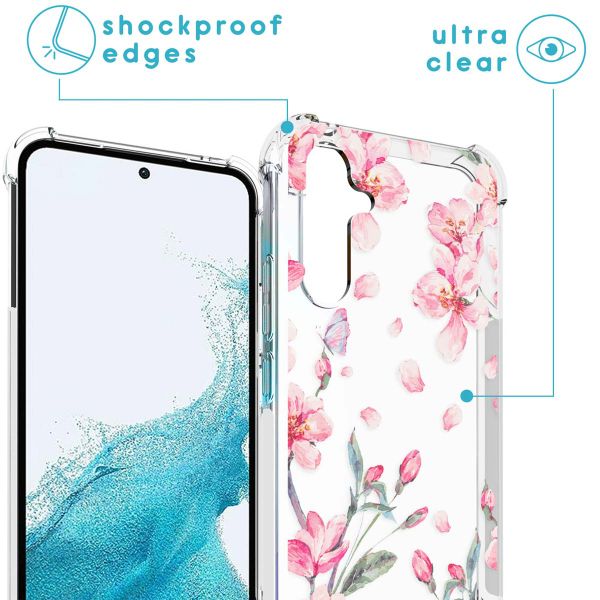 imoshion Coque Design avec cordon Samsung Galaxy A54 (5G) - Blossom Watercolor