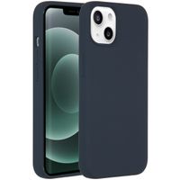 Accezz Coque Liquid Silicone Apple iPhone 13 Mini - Bleu foncé