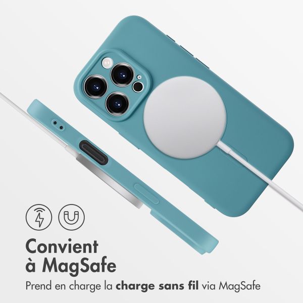 imoshion Coque Couleur avec MagSafe Apple iPhone 16 Pro - Smoke Green