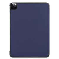 imoshion Coque tablette Trifold Apple iPad Pro 11 (2022 / 2021 / 2020 / 2018) - Bleu foncé