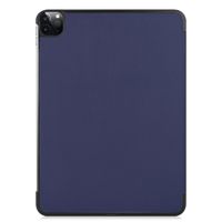 imoshion Coque tablette Trifold iPad Pro 11 (2018/2020/2021/2022) - Bleu foncé