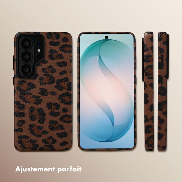 Selencia Coque Sabi imprimé panthère avec MagSafe Samsung Galaxy S26 Ultra - Mocha Brown