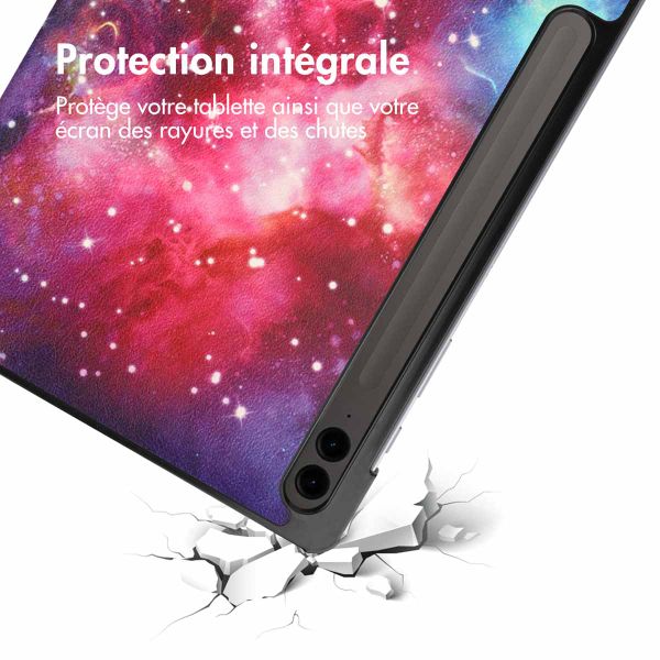 imoshion Coque tablette Design Trifold Samsung Galaxy Tab S10 Plus / Tab S9 FE Plus / Tab S9 Plus - Space