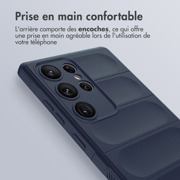 imoshion Coque arrière EasyGrip Samsung Galaxy S23 Ultra - Bleu foncé