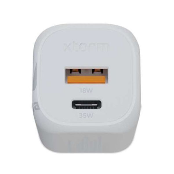 Xtorm Chargeur rapide | Ultra Wall Charger GaN2 - USB-C 35 Watt + USB-A 18 Watt