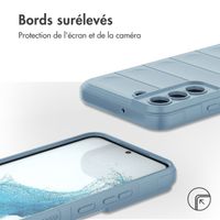 imoshion Coque arrière EasyGrip Samsung Galaxy S22 - Bleu clair