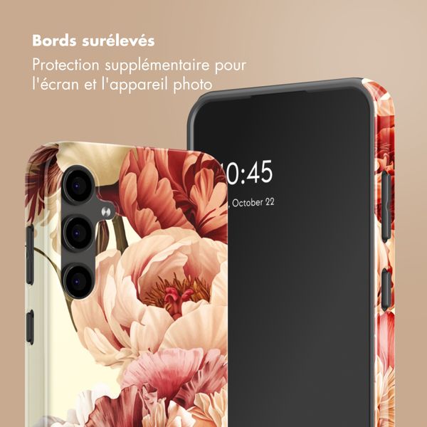 Selencia Coque arrière Vivid Samsung Galaxy S24 FE - Vintage Peony