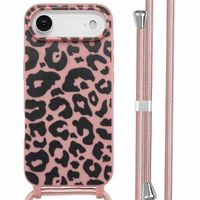 imoshion Coque design en silicone avec cordon Apple iPhone Air - Animal Pink
